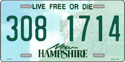 NH license plate 3081714
