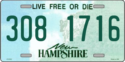 NH license plate 3081716