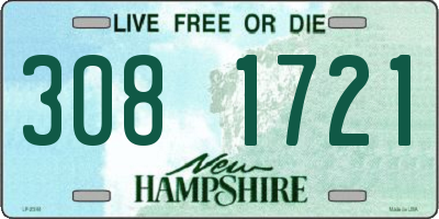 NH license plate 3081721