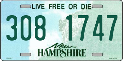 NH license plate 3081747