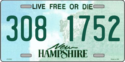 NH license plate 3081752