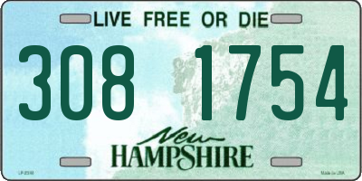 NH license plate 3081754