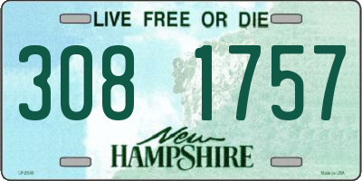 NH license plate 3081757