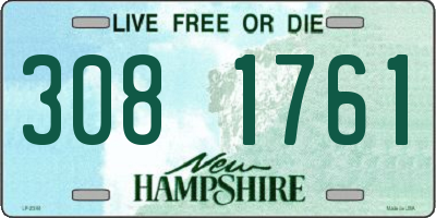 NH license plate 3081761