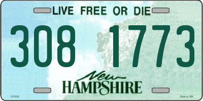 NH license plate 3081773