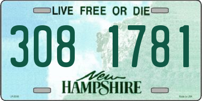 NH license plate 3081781