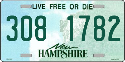 NH license plate 3081782