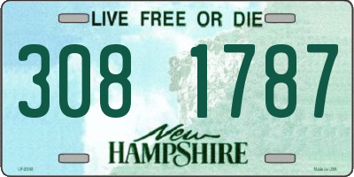 NH license plate 3081787
