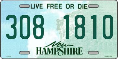 NH license plate 3081810
