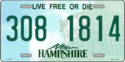 NH license plate 3081814