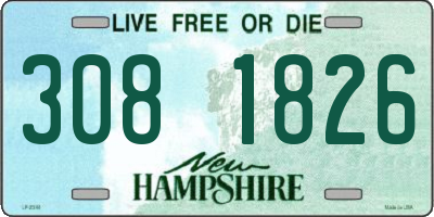 NH license plate 3081826