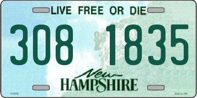 NH license plate 3081835