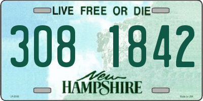 NH license plate 3081842