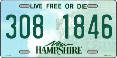 NH license plate 3081846