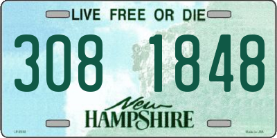 NH license plate 3081848