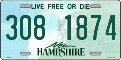 NH license plate 3081874