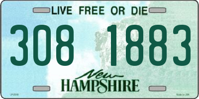 NH license plate 3081883