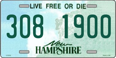 NH license plate 3081900