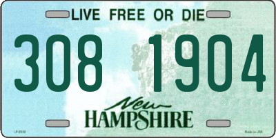 NH license plate 3081904