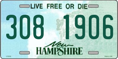 NH license plate 3081906