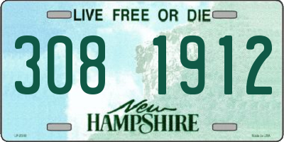 NH license plate 3081912