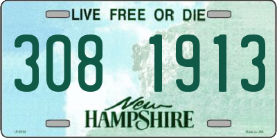 NH license plate 3081913