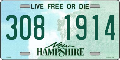 NH license plate 3081914