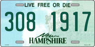 NH license plate 3081917