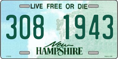 NH license plate 3081943
