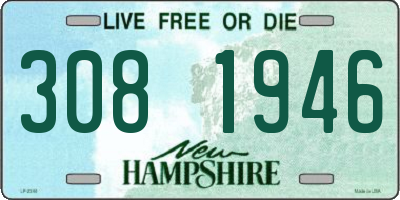 NH license plate 3081946