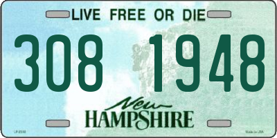 NH license plate 3081948