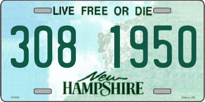 NH license plate 3081950