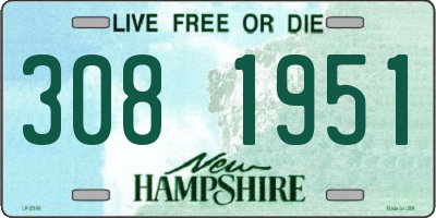 NH license plate 3081951