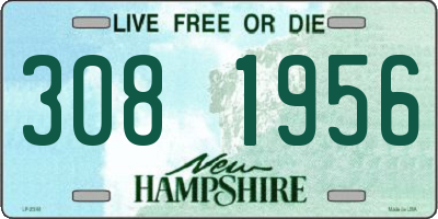 NH license plate 3081956