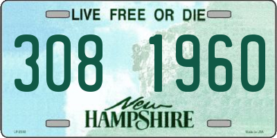NH license plate 3081960