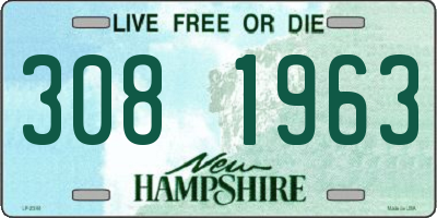NH license plate 3081963