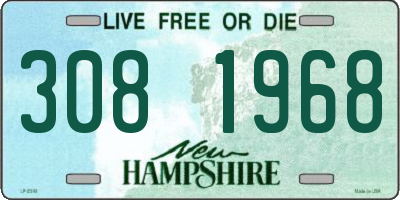 NH license plate 3081968