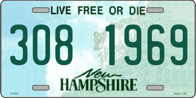NH license plate 3081969