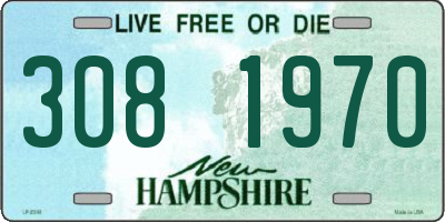 NH license plate 3081970