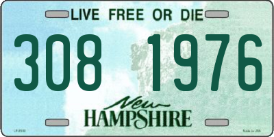 NH license plate 3081976