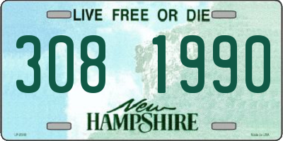 NH license plate 3081990