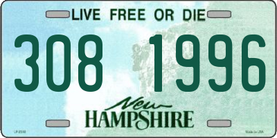 NH license plate 3081996