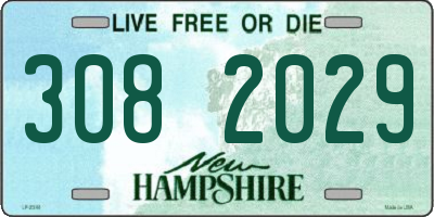 NH license plate 3082029