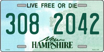 NH license plate 3082042
