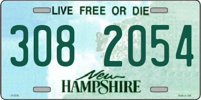 NH license plate 3082054