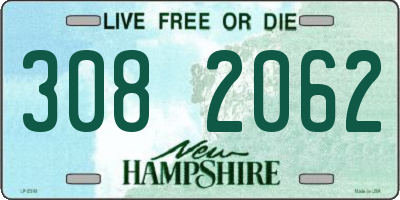 NH license plate 3082062