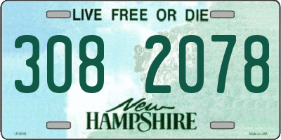 NH license plate 3082078