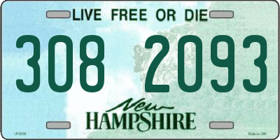 NH license plate 3082093