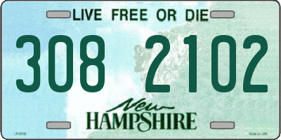 NH license plate 3082102