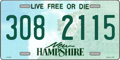 NH license plate 3082115